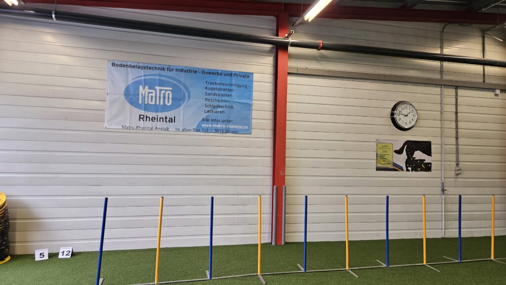 Werbung in der Halle
